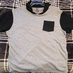 Pocket Tee With Hood